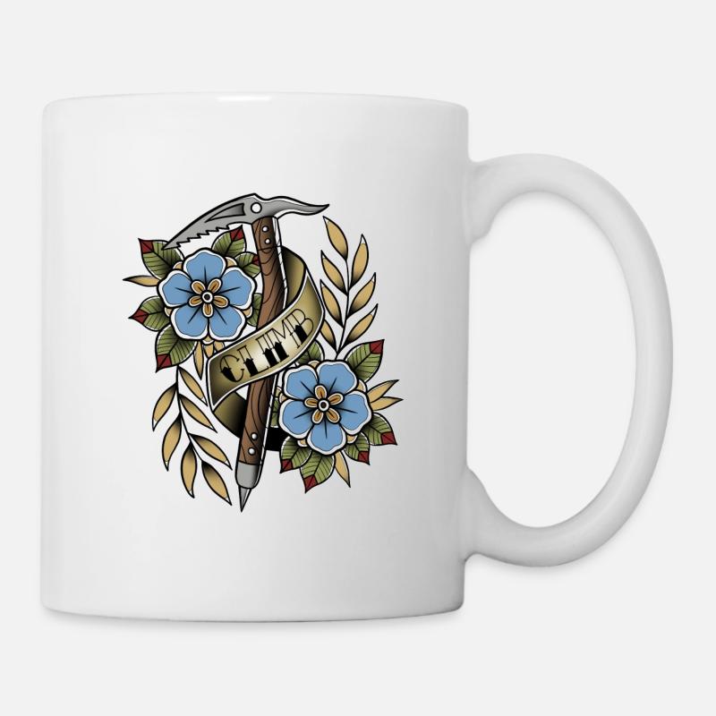 Escalade old school - Mug blanc - blanc