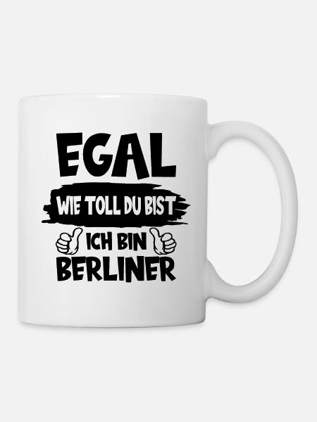 ICH BIN BERLINER BERLIN - Tasse - Weiß