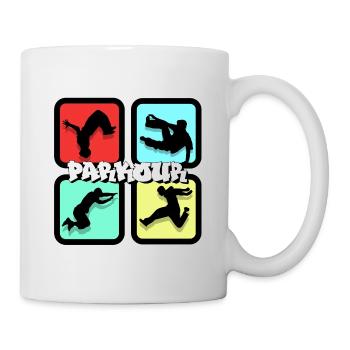 Parkour - Tasse - Weiß - Rechts