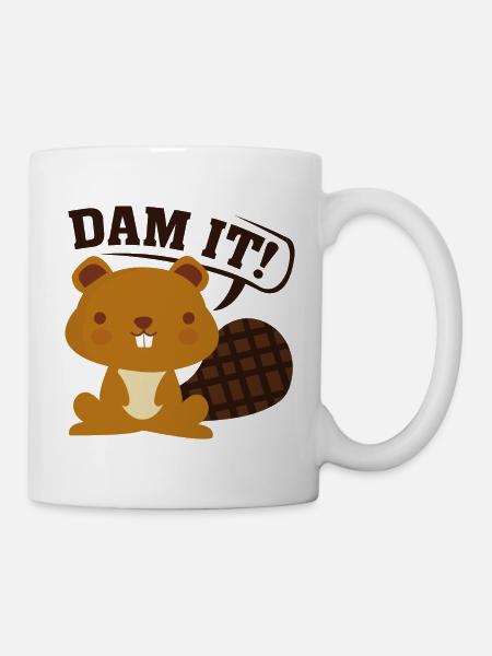 Staudamm - Tasse - Weiß