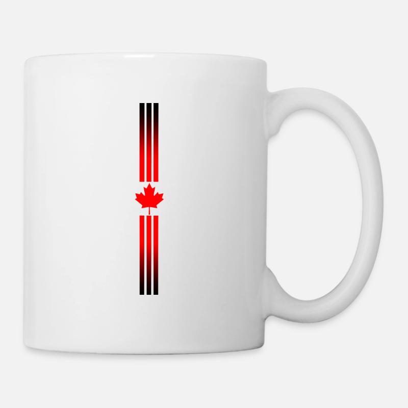 Logo feuille rouge Canada - Mug blanc - blanc