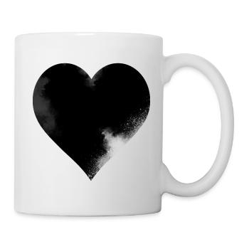 Card game - the heart - Mug - white - Right