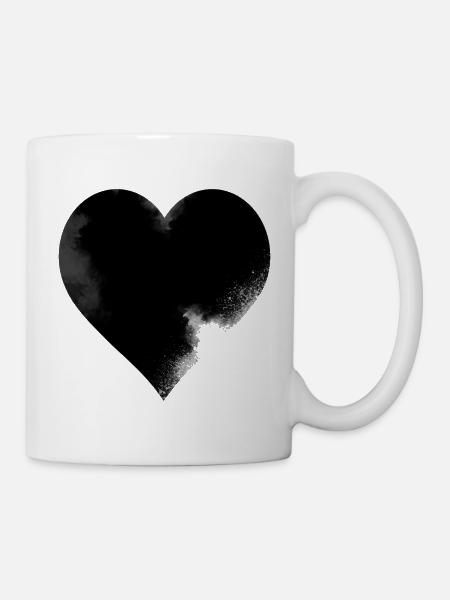 Kartenspiel - das Herz - Tasse - Weiß