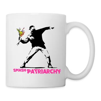 Street Art Graffiti - Smash Patriarchy - Mug - white - Right