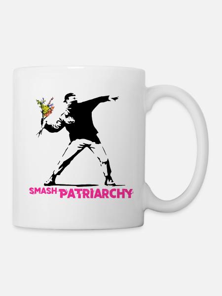 Street Art Graffiti - Smash Patriarchy - Mug blanc - blanc