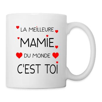 LA MEILLEURE MAMIE DU MONDE C'EST TOI - Mug blanc - blanc - Droite