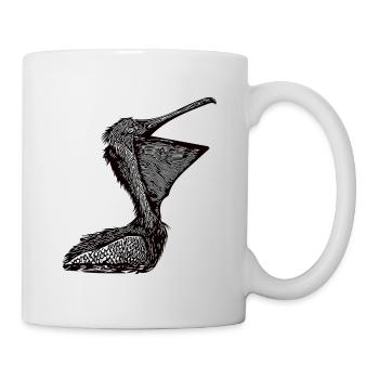 Vintage Pelican Seabird - Mug - white - Right
