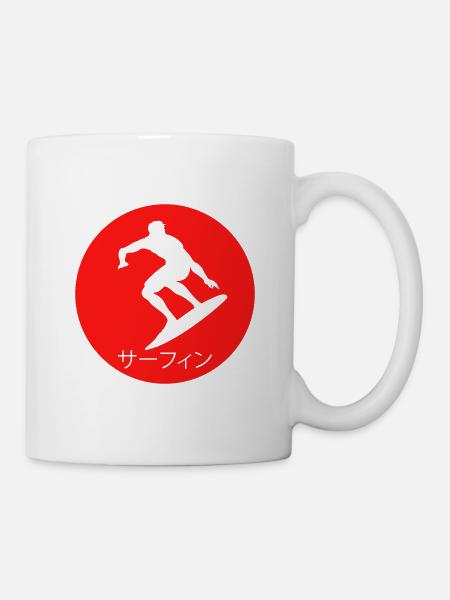 Surf, Surfer - Tasse - Weiß