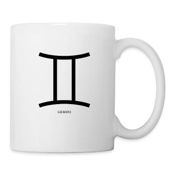 Signe du zodiaque Jumeaux Latin Gemini - Mug blanc - blanc - Droite