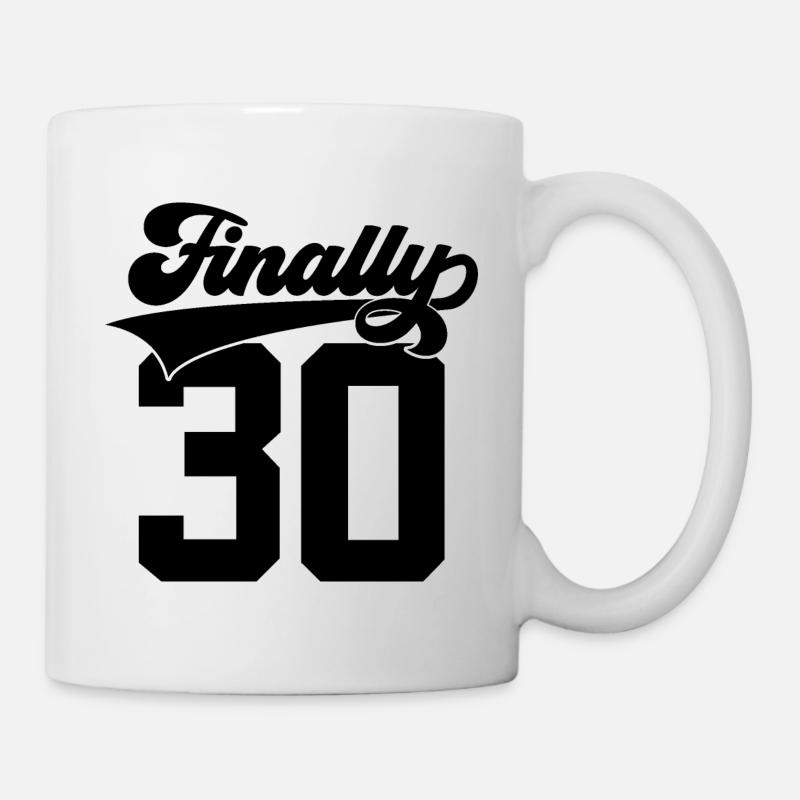 ENFIN 30 COLLÈGE 30E ANNIVERSAIRE ENFIN 30 ANS - Mug blanc - blanc
