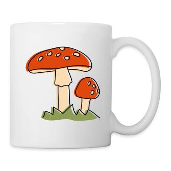 Fly agaric Mushrooms Mushroom - Mug - white - Right