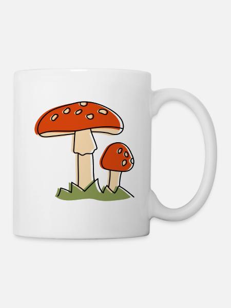 Fliegenpilz Pilze Pilz - Tasse - Weiß