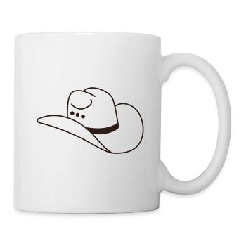 Cowboy Hut - Tasse - Weiß - Rechts