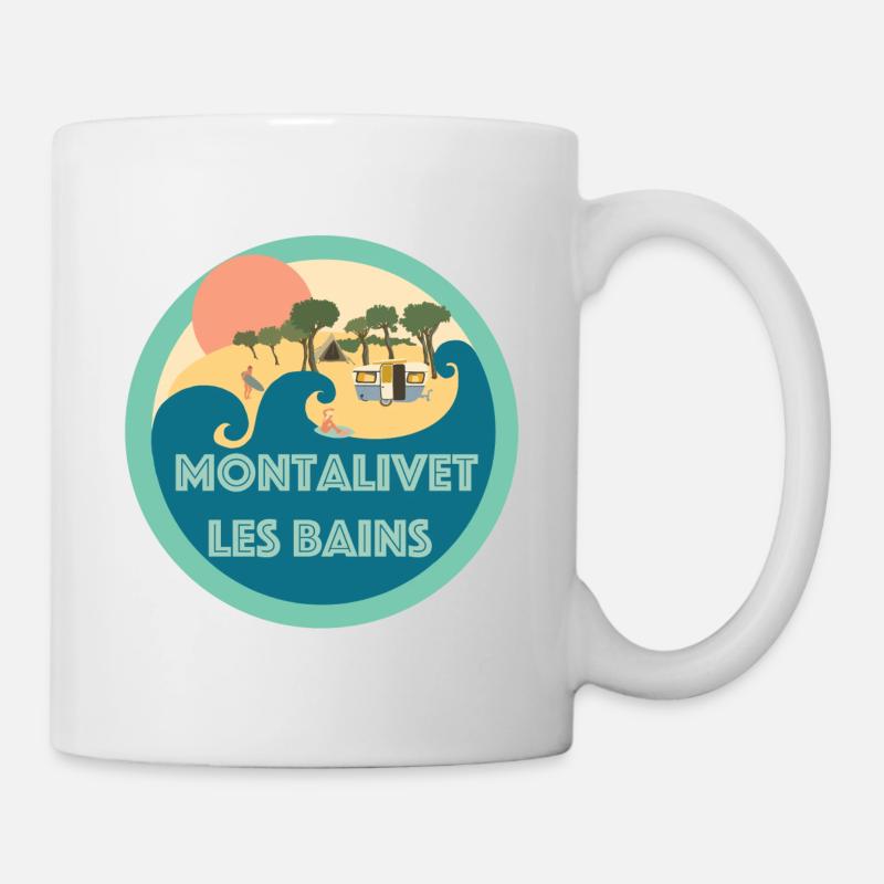 Monta blue naked - Tasse - Weiß