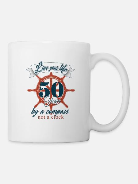 Un marin a 50 ans - Mug blanc - blanc