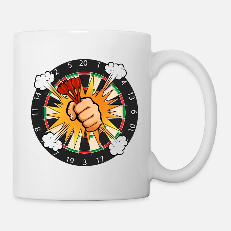 Dartboard Comic Boom - Tasse - Weiß