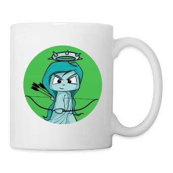 douce statue de la Liberté, archer, tir à l’arc - Mug blanc - blanc - Droite