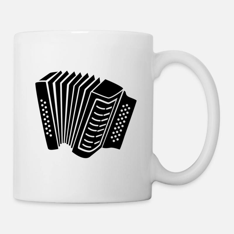 Akkordeon - Tasse - Weiß