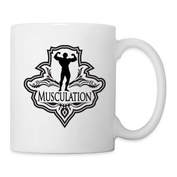 Musculation - Mug blanc - blanc - Droite