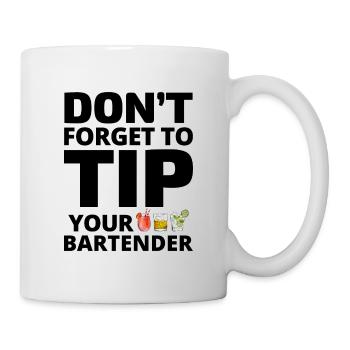 Barman Barkeep Barman Barmaid Mixologiste Drôle - Mug blanc - blanc - Droite