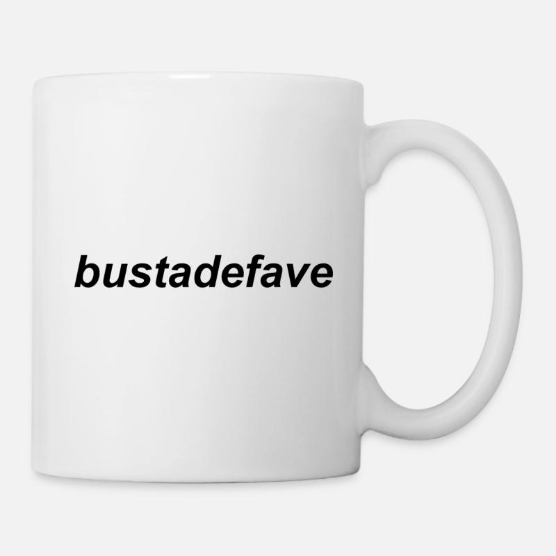 frase in romanaccio BUSTADEFAVE - Tazza - bianco