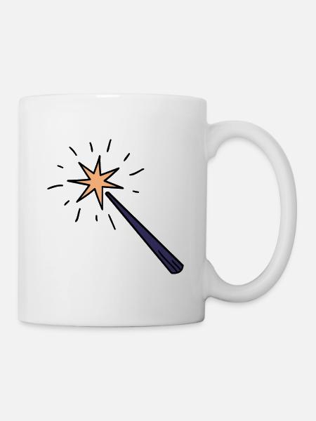 Zauberstab - Tasse - Weiß