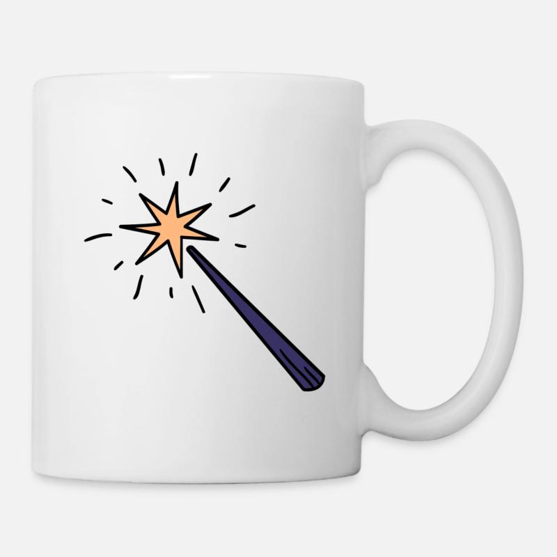 Zauberstab - Tasse - Weiß