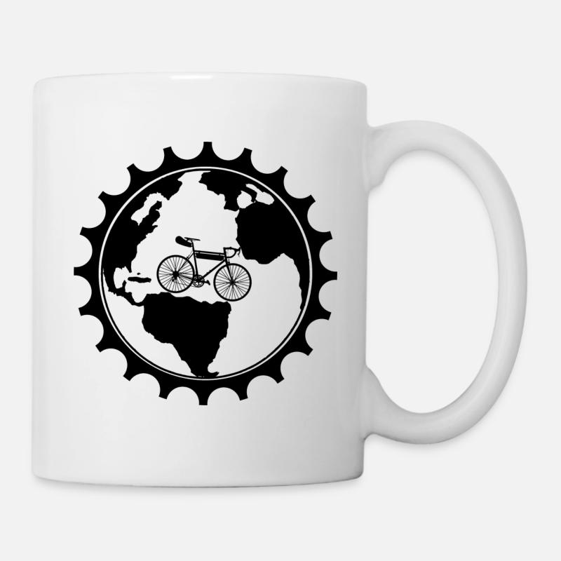 Around the world by bike - Mug - white