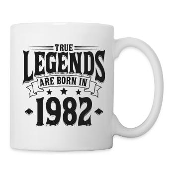 Né 1982 légendes anniversaire cadeau - Mug blanc - blanc - Droite