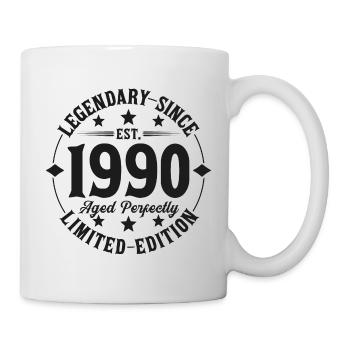 Légendaire depuis 1990 - Mug blanc - blanc - Droite