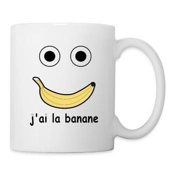 J'AI LA BANANE - Mug blanc - blanc - Droite