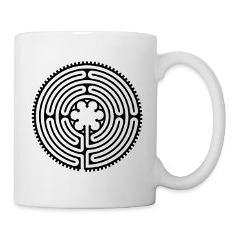 Chartres Labyrinth - Short Way 1 - Mug - white - Right