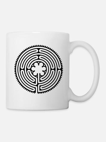 Chartres Labyrinthe - Short Way 1 - Mug blanc - blanc
