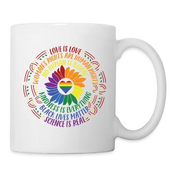 Black Lives Matter LGBT Pride Equality Facts - Mug - white - Right
