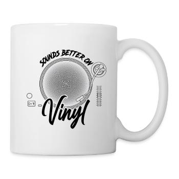 Sonne mieux sur vinyl DJ gift record - Mug blanc - blanc - Droite