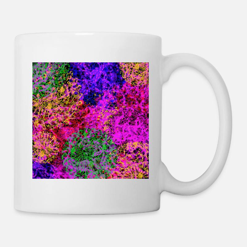 Abstraction florale - Mug blanc - blanc
