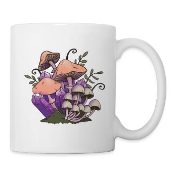 Mushrooms and crystals - Mug - white - Right