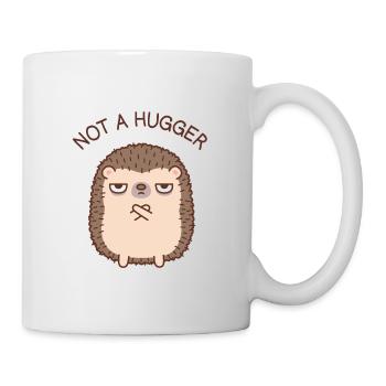 Funny Hedgehog Not A Hugger Doodle - Mug - white - Right