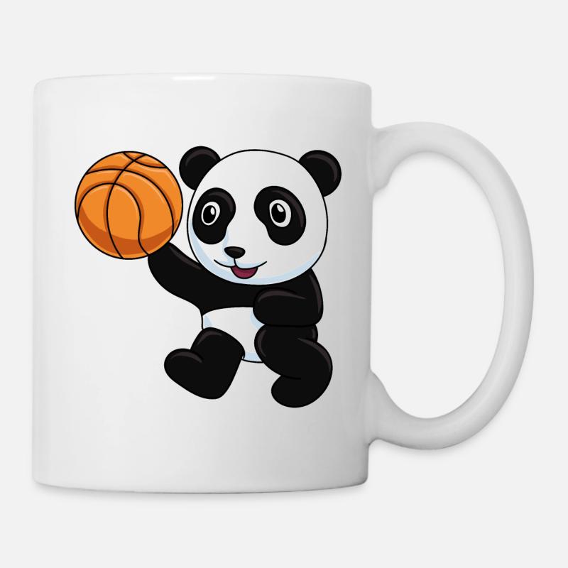 Basketball Panda - Tasse - Weiß