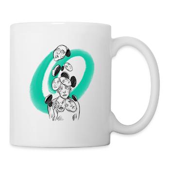 Gesichtslose Manga-Skizze - Tasse - Weiß - Rechts