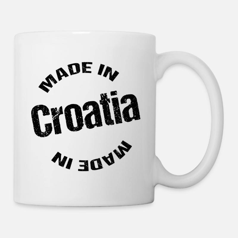 Hergestellt in Kroatien - Tasse - Weiß