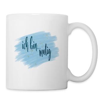 Affirmation - ich bin... mutig - Tasse - Weiß - Rechts