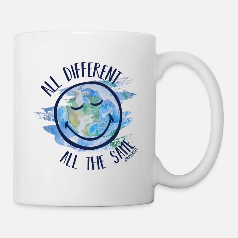 All Different All the Same Smileyworld marine - Mug - white