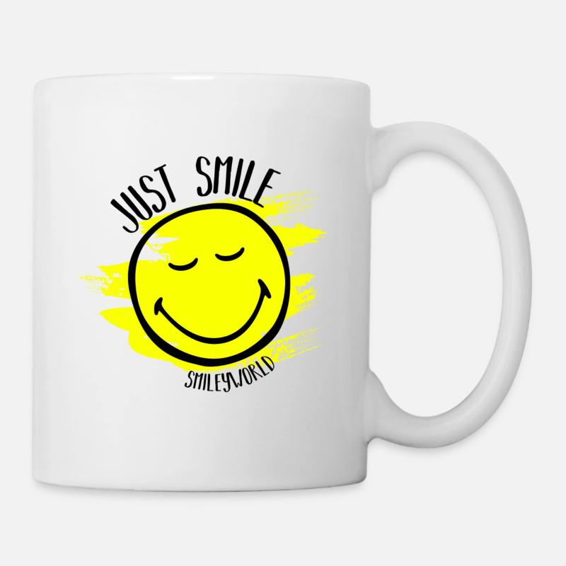Just Smile - Tasse - Weiß