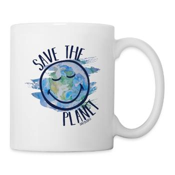 Save the Planet Smileyworld marine - Mug - white - Right