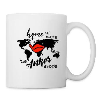 home is where the anker drops - Tasse - Weiß - Rechts