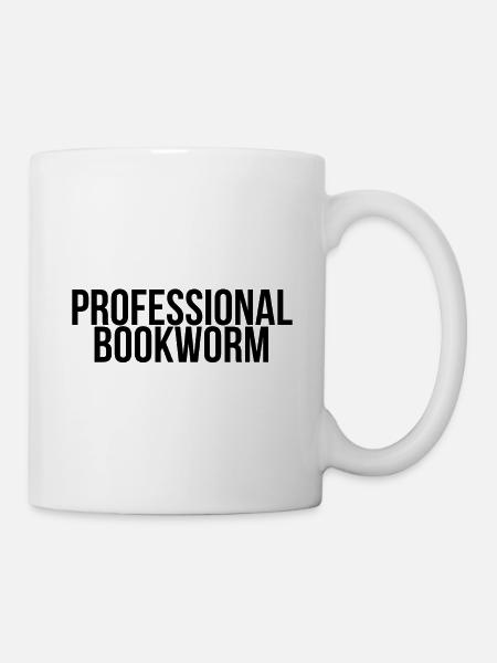 Professional bookworm - Tasse - Weiß