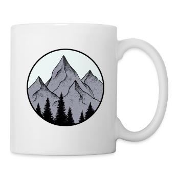 Mountain, Alps, logo - Mug - white - Right