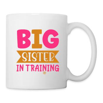 Big sister in training - Mug - white - Right
