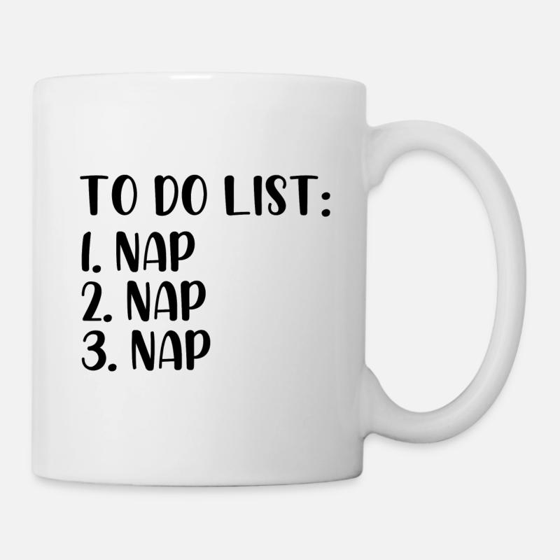 To do list nap - Tasse - Weiß